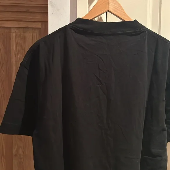 SSENSE NEW AUTHENTIC PALM ANGELS black spray paint logo t shirt large - Picture 12 of 16